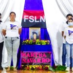 Militancia sandinista rinde homenaje a la compañera Martha Navarro