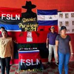 Homenaje a los militantes sandinistas Bayron Betanco y Dennis García