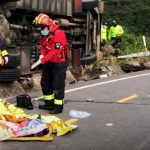 Al menos nueve muertos por accidente de autobús en Ecuador