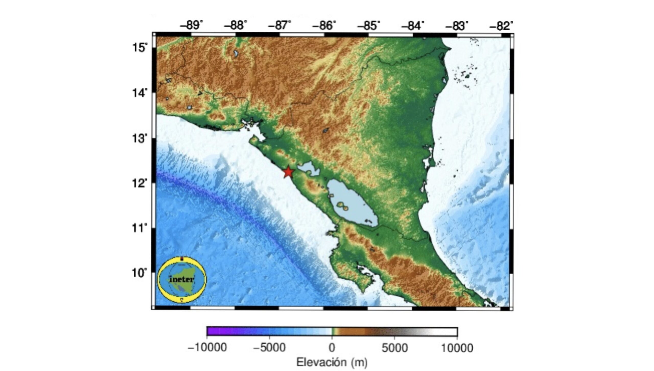 Sismo de 5,2 se registra en Nicaragua 