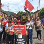 Rindiendo honores al compañero Damaso Blandón