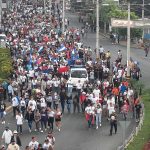 Multitudinaria caminata rinde homenaje a la  patria bendita y libre