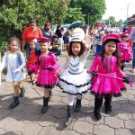 Niñez nicaragüense honra a la patria soberana