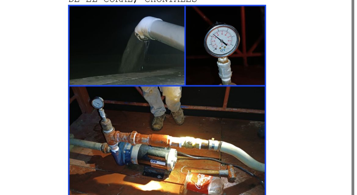 Rehabilitan sistema de agua en El Coral