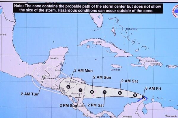 INETER pronostica ingreso de tormenta tropical Julia