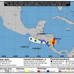 Ingresa a Nicaragua huracán Julia