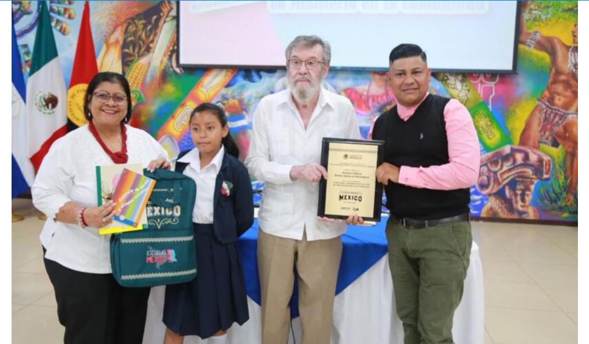 Reconocen a docentes y estudiantes nicaragüenses del Programa Escuelas México