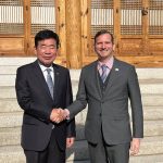 Embajador nicaragüense se reúne con presidente de la Asamblea de Corea