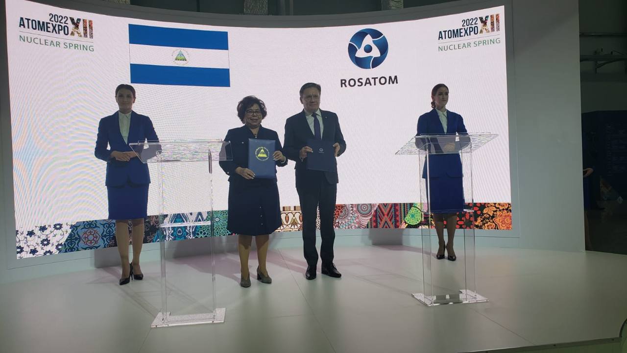 Rusia y Nicaragua firman Hoja de Ruta para energía atómica con fines pacíficos