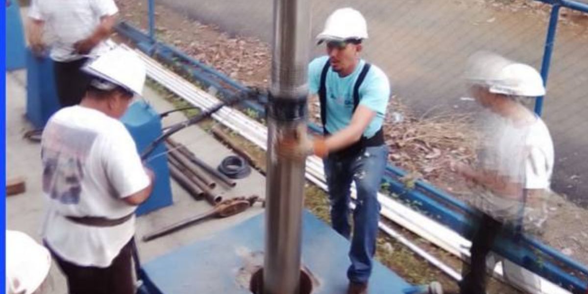 Casi listo nuevo pozo de agua en Colonia Nicarao de Managua