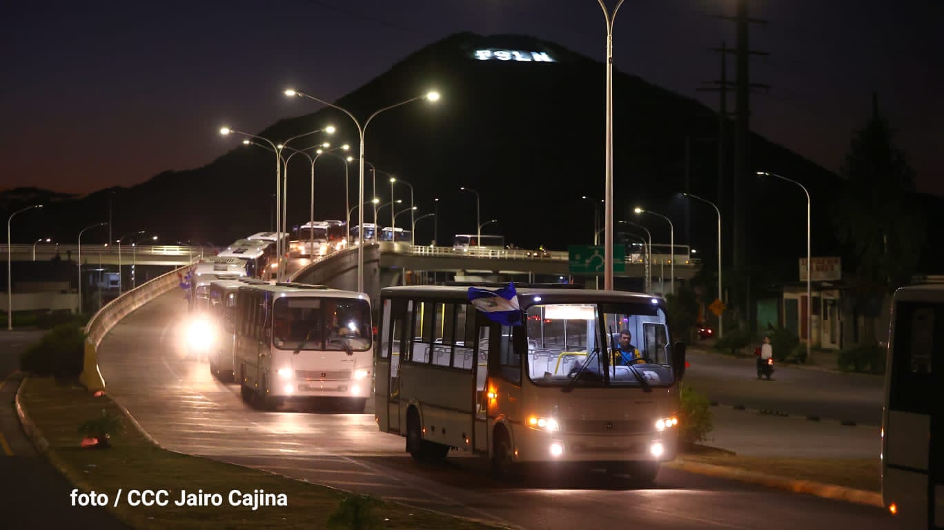 Flota de 150 buses rusos ya están en Managua