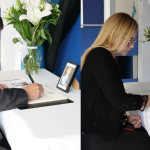 Nicaragua firma libro de condolencias por fallecimiento del expresidente de Guatemala, Álvaro Colom