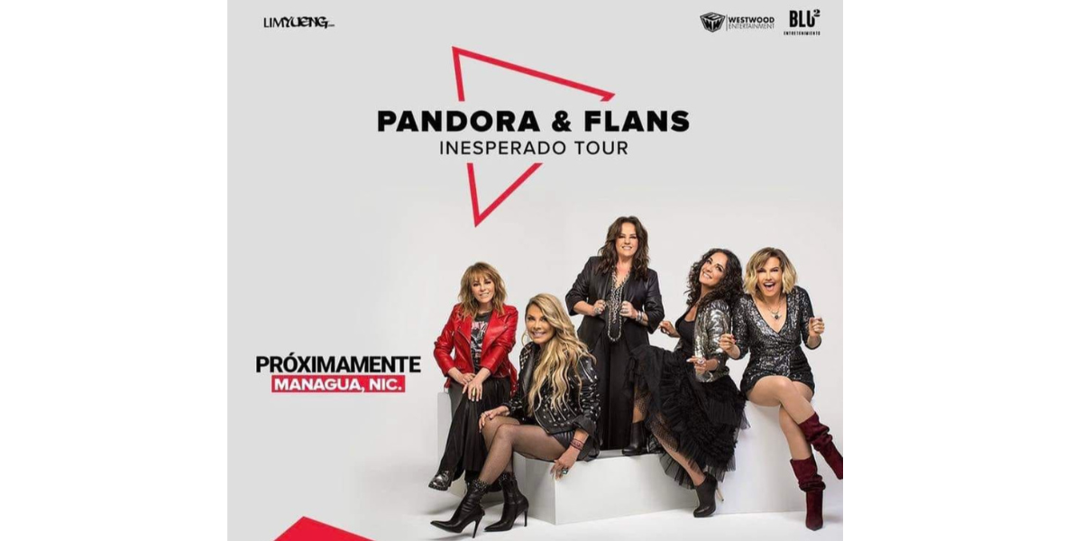 Pandoras & Flans anuncian concierto en Nicaragua