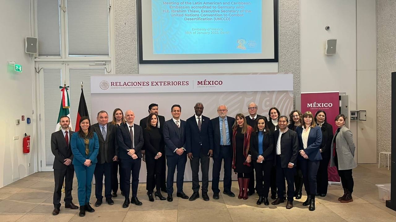 Embajadora de Nicaragua sostiene encuentro con Secretario Ejecutivo de la UNCCD