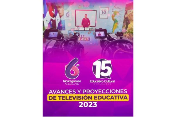 Nicaragua presenta proyecciones de la televisión educativa en 2023
