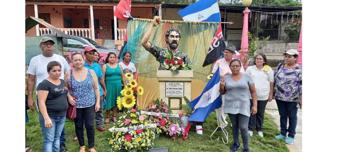 Militancia sandinista rinde homenaje al compañero Denis Gutiérrez