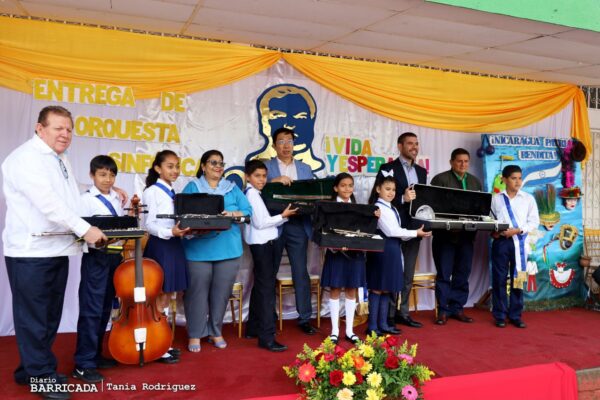 China apoya a Nicaragua para conformar orquesta estudiantil en Jinotega