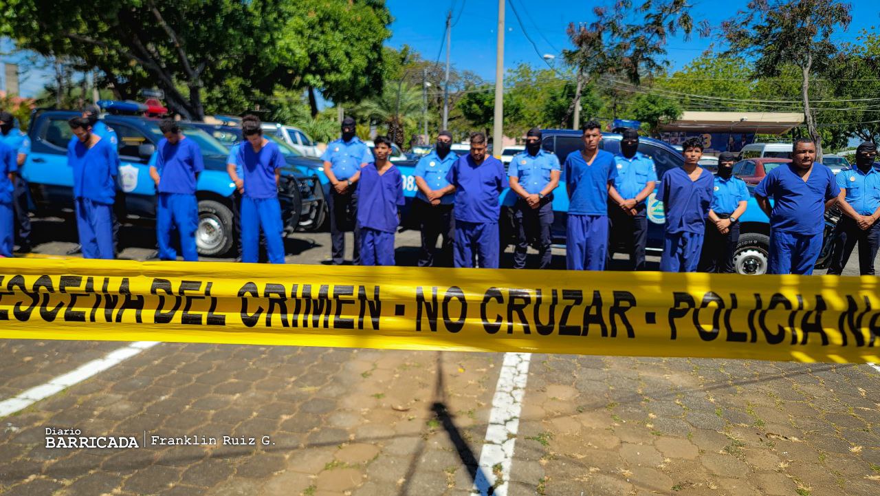 39 delincuentes son detenidos en Nicaragua