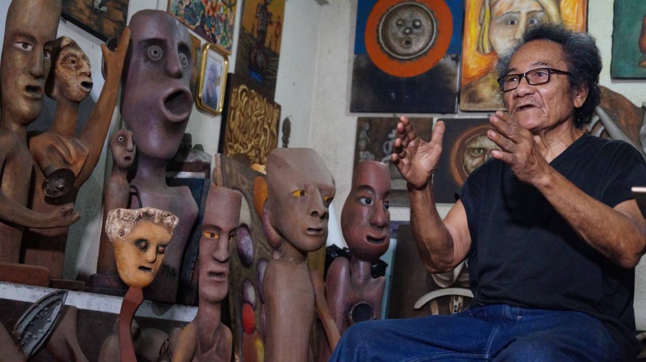 Miguel Abarca, artista plástico con más de 50 años de experiencia