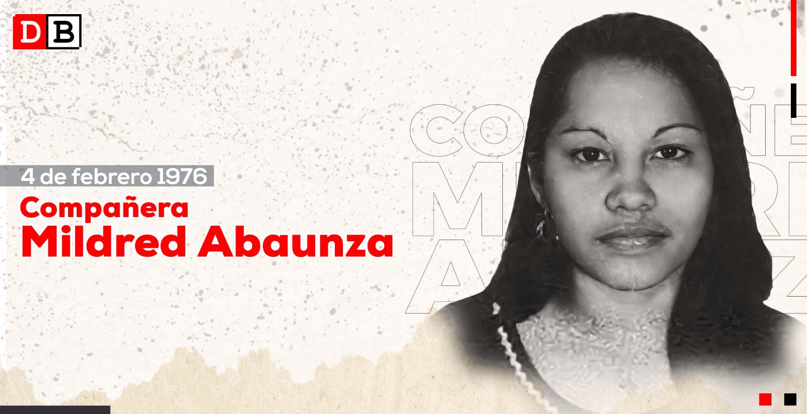 La firmeza de Mildred, joven mujer revolucionaria