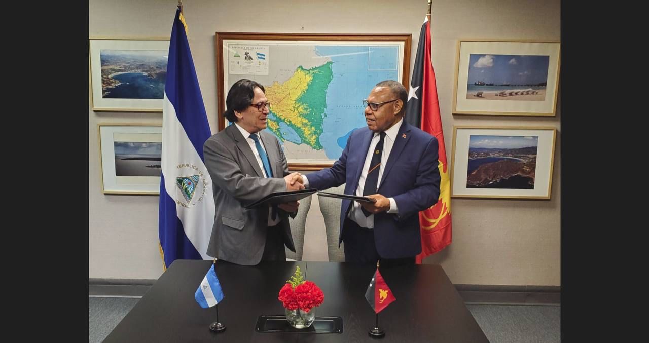 Nicaragua establece relaciones diplomáticas con Papúa Nueva Guinea