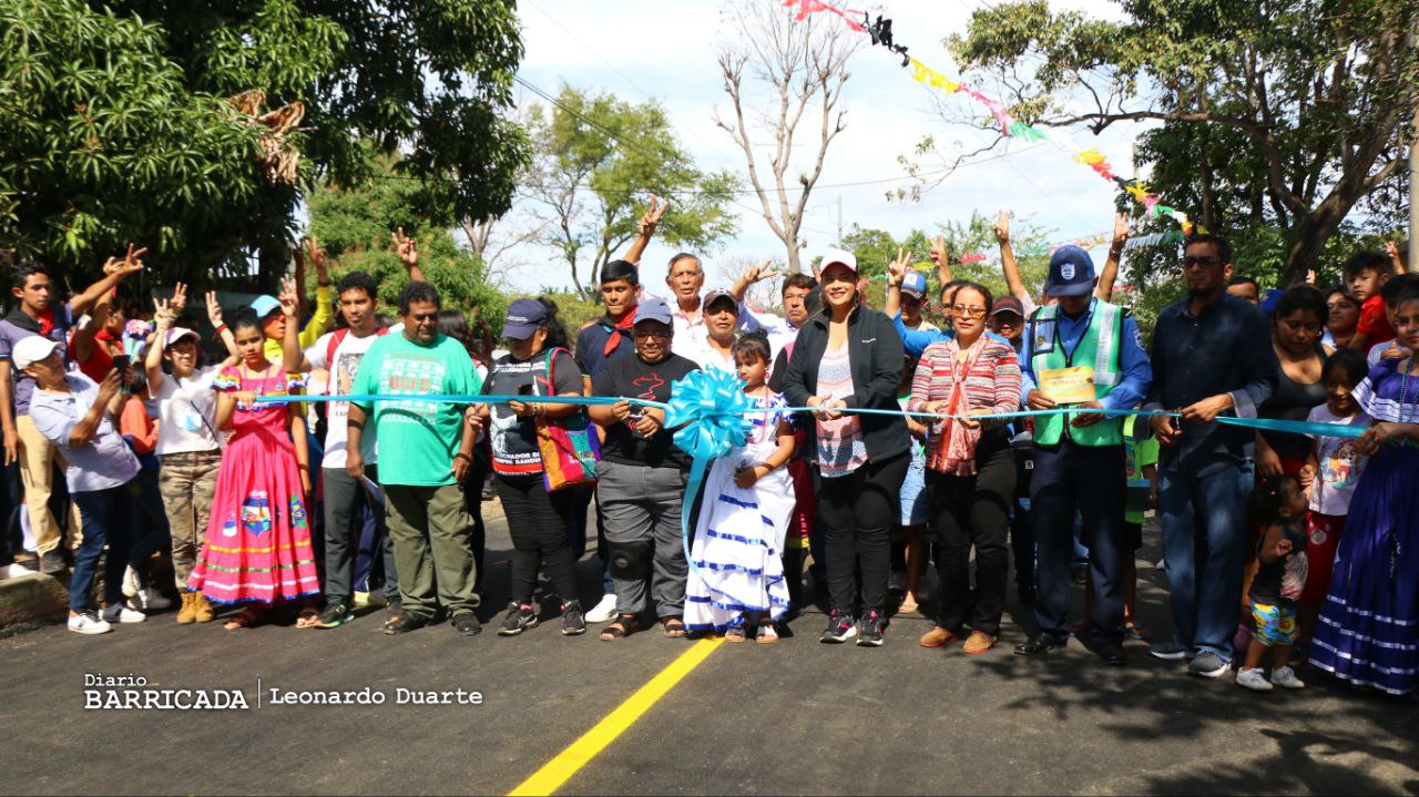120 nuevas cuadras de calles entregadas a las familias de Managua en lo que va del 2023