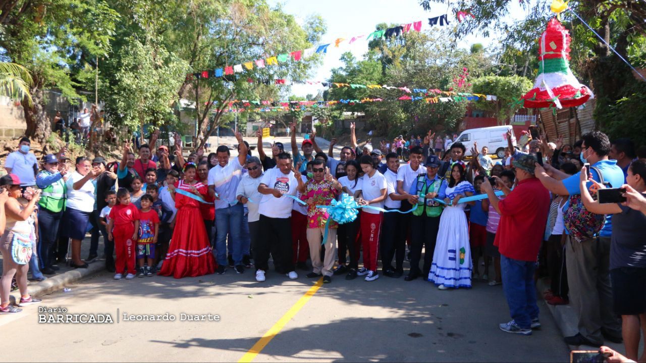 5 mil pobladores disfrutan de calles nuevas en el barrio Sócrates Sandino