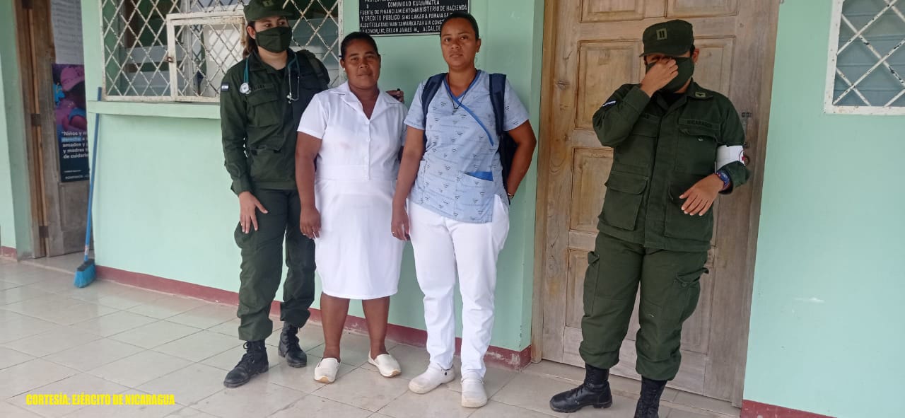 Cuerpo Médico militar realiza más de 900 atenciones médicas en Bluefields y la desembocadura del Río Grande