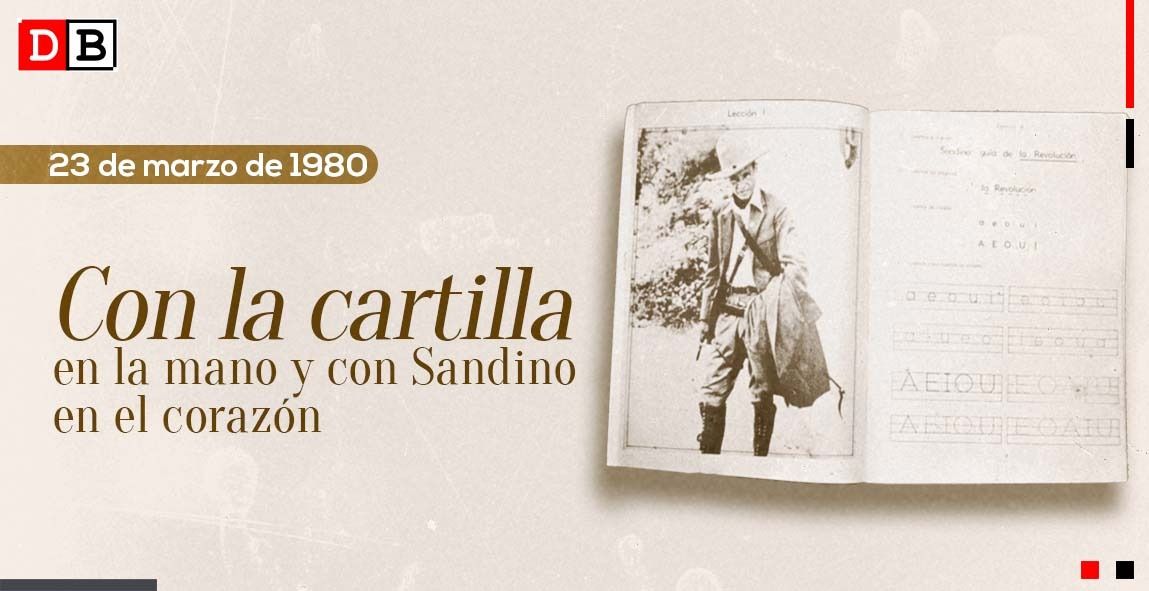 Con la cartilla en la mano y con Sandino en el corazón