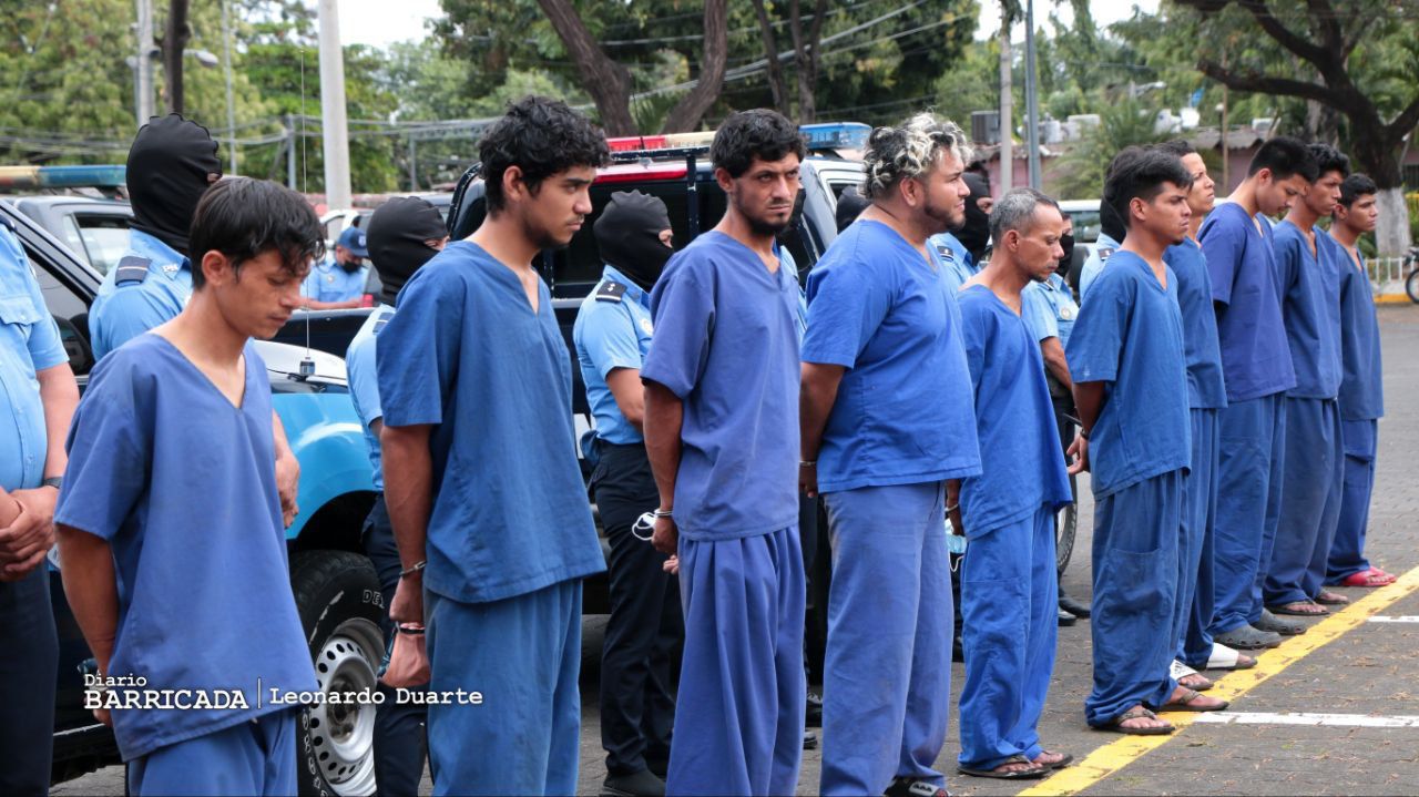 43 delincuentes son capturados por la policía de Nicaragua