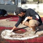 Diversas plazas de Nicaragua recrean las alfombras pasionarias