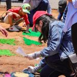 Las alfombras pasionarias de Sutiava en León una tradición ancestral que sigue de generación en generación.