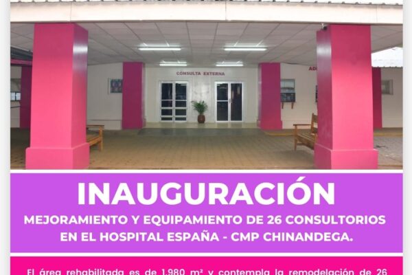 Gobierno Sandinista inaugurará mejoramiento del Hospital España-XMP en Chinandega