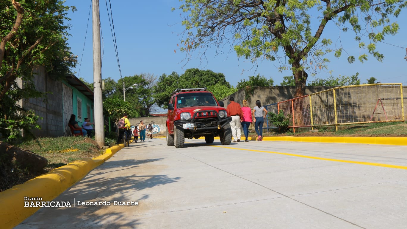Familias de Ciudad sandino estrenan calles nuevas
