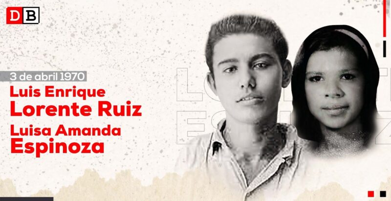 Enrique Lorente y Luisa Amanda Espinoza