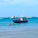 Ejército brinda protección y seguridad a competencia de natación de mini cruce en bahía de San Juan del Sur