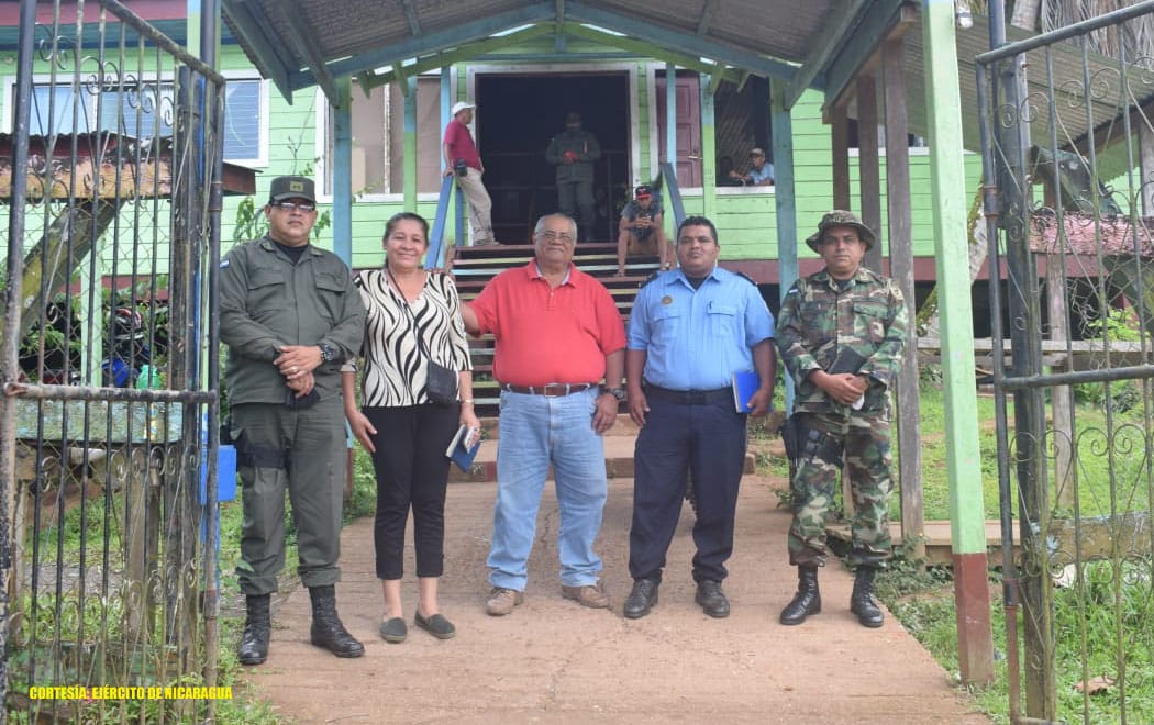 Ejército de Nicaragua en reunión con autoridades e instituciones del departamento de Río San Juan