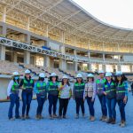 Avanza la monumental construcción del estadio Roberto Clemente en Masaya.
