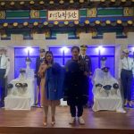 Exhibición de uniformes de Policía Nacional en Corea.