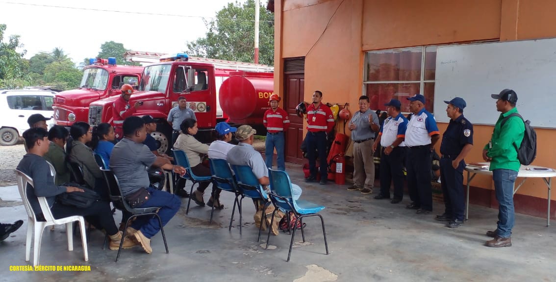 Ejército de Nicaragua se capacita en temas sobre repuestas ante situaciones Multiamenazas