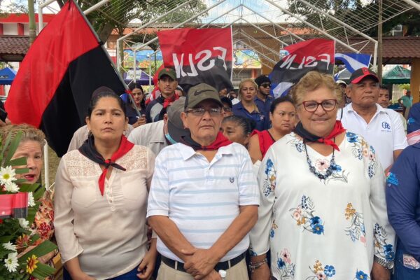 Militantes Sandinistas Celebran Dia de la Dignidad Nacional en Jinotepe.