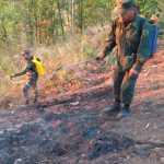 Ejercito participó en sofocación de incendio forestal en el Parque Ecológico Municipal “Cerro Canta Gallo”, en el municipio de Condega