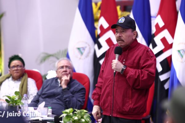 Comandante Daniel Ortega en el acto en Conmemoración del 128 Aniversario del Natalicio del General de Hombres y Mujeres Libres Augusto C. Sandino