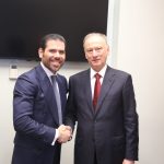 Compañero Laureano Ortega en reunión con General Nikolay Patrushev