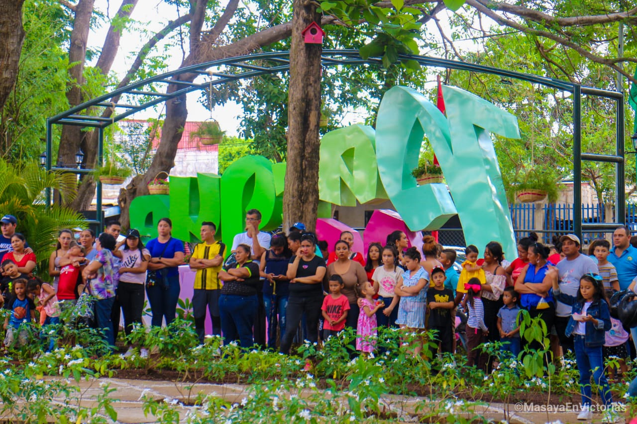 Familias de Masaya disfrutan de un nuevo Parque Natural