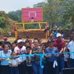 Inauguran cancha multiuso en comunidad Vesubio del Municipio de Bonanza