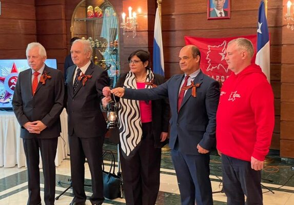 Nicaragua en Chile participó en la celebración del 78 aniversario del triunfo de la Unión Soviética sobre la Alemania nazi