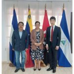 Embajadora de Nicaragua en Venezuela visita a Embajador de la República Popular China