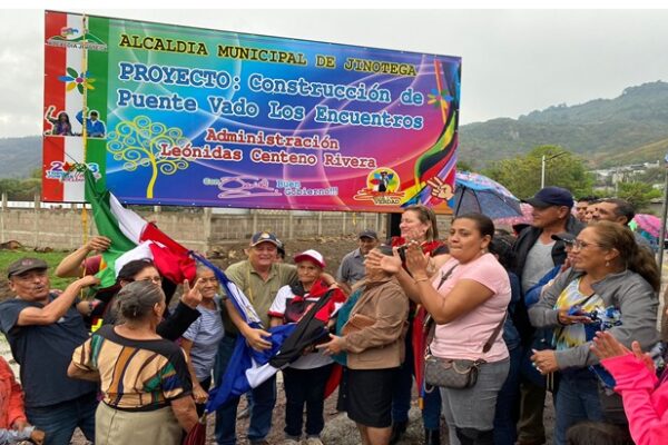 Inauguran Puente Vado Los Encuentros, en el Municipio de Jinotega