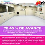 Avanza en más del 70 % la construcción de la unidad de cuidados intensivos en el hospital departamental José Nieborowsky en Boaco